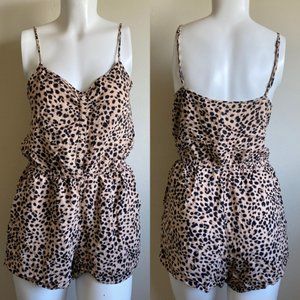H&M Divided Leopard Animal Print Spring Romper